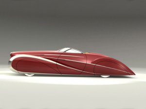 Delahaye USA Sultan Rendering Car Poster Print on 10 mil Archival Satin Paper 16" x 12"