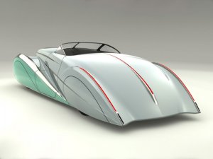 Delahaye USA Sultan Rendering Car Poster Print on 10 mil Archival Satin Paper 16" x 12"