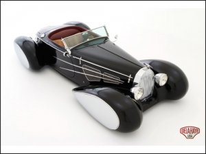 Delahaye USA Bella Figura Bugnotti 57S Car Poster Print on 10 mil Archival Satin Paper 20" x 15"