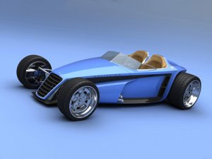 Delithium Concept Car Poster Print on 10 mil Archival Satin Paper 20" x 15"