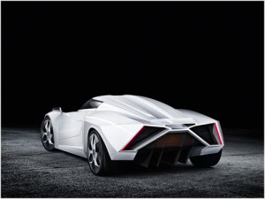 e-Wolf e-2 Concept Car Poster Print on 10 mil Archival Satin Paper 16" x 12"