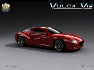 Faralli & Mazzanti Vulca V12 Car Poster Print on 10 mil Archival Satin Paper 16" x 12"