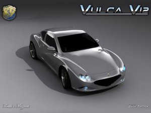 Faralli & Mazzanti Vulca V12 Car Poster Print on 10 mil Archival Satin Paper 16" x 12'