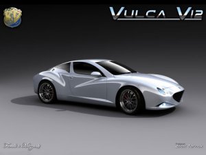 Faralli & Mazzanti Vulca V12 Car Poster Print on 10 mil Archival Satin Paper 20" x 15"