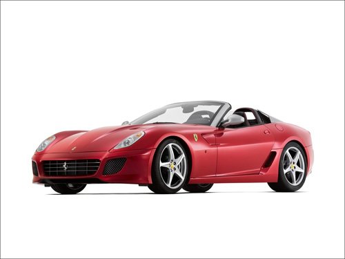 Ferrari 599 SA Aperta Car Poster Print on 10 mil Archival Satin Paper 16" x 12"