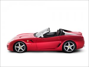 Ferrari 599 SA Aperta Car Poster Print on 10 mil Archival Satin Paper 16" x 12"