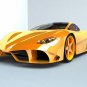 Ferrari Aurea Spider Car Poster Print on 10 mil Archival Satin Paper 20" x 15"