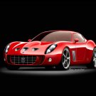 Ferrari Vandenbrink 599 GTO Mugello Car Poster Print on 10 mil Archival Satin Paper 20" x 15"