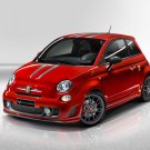 Fiat 695 Abarth Tributo Ferrari Car Poster Print on 10 mil Archival Satin Paper 16" x 12"