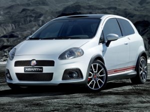 Fiat Abarth Grande Punto Preview Car Poster Print on 10 mil Archival Satin Paper 20" x 15"