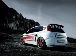 Fiat Abarth Grande Punto S2000 Car Poster Print on 10 mil Archival Satin Paper 16" x 12"