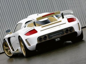 Gemballa Mirage GT Gold Porsche Car Poster Print on 10 mil Archival Satin Paper 16" x 12"