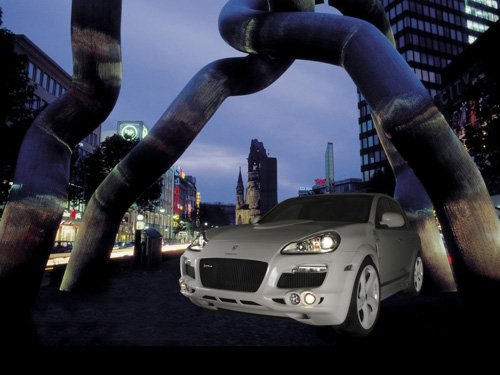 Hofele Porsche Cayenne 957 Ceyster GT 660 Car Poster Print on 10 mil Archival Satin Paper 16" x 12"