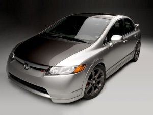Honda Civic Si Car Poster Print on 10 mil Archival Satin Paper 16" x 12"