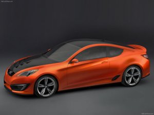 Hyundai Genisis Coupe Concept Car Poster Print on 10 mil Archival Satin Paper 16" x 12"