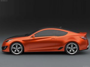 Hyundai Genisis Coupe Concept Car Poster Print on 10 mil Archival Satin Paper 16" x 12"