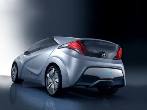 Hyundai Blue-Will Concept Car Poster Print on 10 mil Archival Satin Paper 16" x 12"