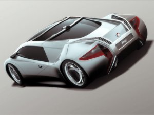 I2B Reus Concept Car Poster Print on 10 mil Archival Satin Paper 20" x 15"