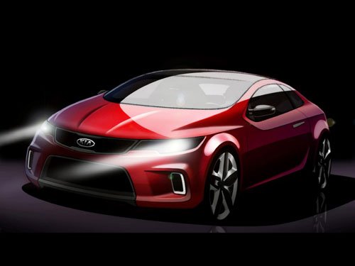 Kia KOUP Concept Car Poster Print on 10 mil Archival Satin Paper 20" x 15"