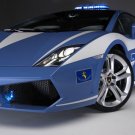 Lamborghini Gallardo LP560-4 Polizia Car Poster Print on 10 mil Archival Satin Paper 16" x 12"