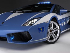 Lamborghini Gallardo LP560-4 Polizia Car Poster Print on 10 mil Archival Satin Paper 16" x 12"
