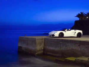 Lamborghini Gallardo LP560-4 Spyder Car Poster Print on 10 mil Archival Satin Paper 16" x 12"