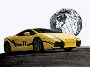 Lamborghini Gallardo Cool Victory Global Car Poster Print on 10 mil Archival Satin Paper 16" x 12"