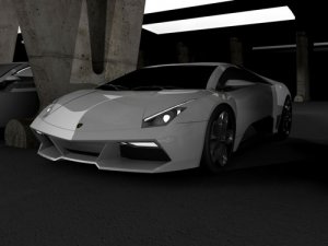 Lamborghini Furia Concept Car Poster Print on 10 mil Archival Satin Paper 16" x 12"