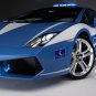 Lamborghini Gallardo LP560-4 Polizia Car Poster Print on 10 mil Archival Satin Paper 20" x 15"