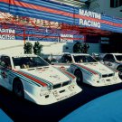 Lancia MontecarloTurbo Gruppo 5 Car Poster Print on 10 mil Archival Satin Paper 16" x 12"