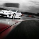 Lexus LFA On Race Track Car Poster Print on 10 mil Archival Satin Paper 16" x 12"