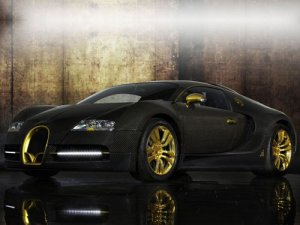 Mansory Bugatti Veyron Linea Vincero dOro Car Poster Print on 10 mil Archival Satin Paper 16" x 12"