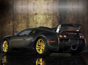 Mansory Bugatti Veyron Linea Vincero dOro Car Poster Print on 10 mil Archival Satin Paper 16" x 12"