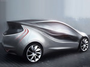 Mazda Kiyora Concept Car Poster Print on 10 mil Archival Satin Paper 16" x 12"