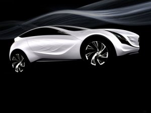 Mazda Kazamai Concept Car Poster Print on 10 mil Archival Satin Paper 16" x 12"