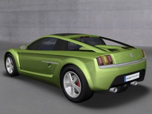 Mazel Identity i1 Concept Car Poster Print on 10 mil Archival Satin Paper 16" x 12"
