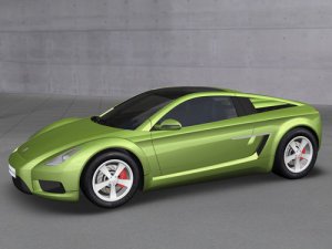 Mazel Identity i1 Concept Car Poster Print on 10 mil Archival Satin Paper 20" x 15"