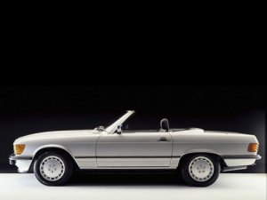 Mercedes-Benz R-107 SL Class Roadster Car Poster Print on 10 mil Archival Satin Paper 16" x 12"