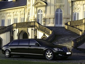Mercedes-Benz S 600 Guard Pullman Car Poster Print on 10 mil Archival Satin Paper 16" x 12"