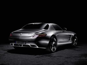Mercedes SLS AMG (2011) Car Poster Print on 10 mil Archival Satin Paper 16" x 12"