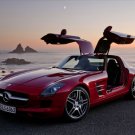 Mercedes SLS AMG (2011) Car Poster Print on 10 mil Archival Satin Paper 16" x 12"