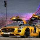 Mercedes Benz SLS AMG Desert Gold 2010 Car Poster Print on 10 mil Archival Satin Paper 16" x 12"