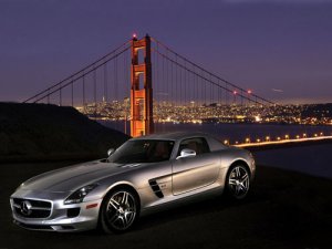 Mercedes SLS AMG U.S. Version (2011) Car Poster Print on 10 mil Archival Satin Paper 16" x 12"