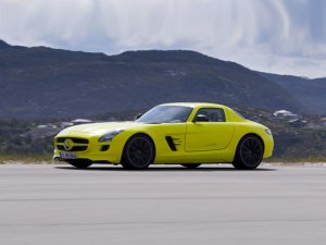 Mercedes-Benz SLS AMG E-Cell Concept Car Poster Print on 10 mil Archival Satin Paper 16" x 12"