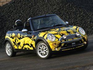 Mini Cabriolet Versace Concept Car Poster Print on 10 mil Archival Satin Paper 16" x 12"