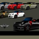 Airborne Mini Coupes Concept Car Poster Print on 10 mil Archival Satin Paper 16" x 12"
