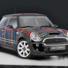 Mini Cooper Wears Bisazza Tartan Concept Car Poster Print on 10 mil Archival Satin Paper 16" x 12"