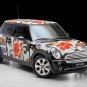 Mini Cooper Wears Bisazza Flowers Concept Car Poster Print on 10 mil Archival Satin Paper 16" x 12"