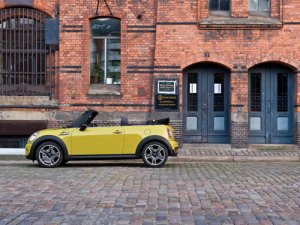 Mini Cooper S Cabrio Car Poster Print on 10 mil Archival Satin Paper 16" x 12"