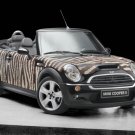 Mini Cooper Wears Bisazza Zebra Concept Car Poster Print on 10 mil Archival Satin Paper 20" x 15"